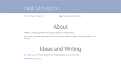 Desktop Screenshot of niallmcmahon.com