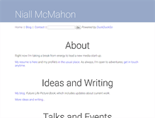 Tablet Screenshot of niallmcmahon.com
